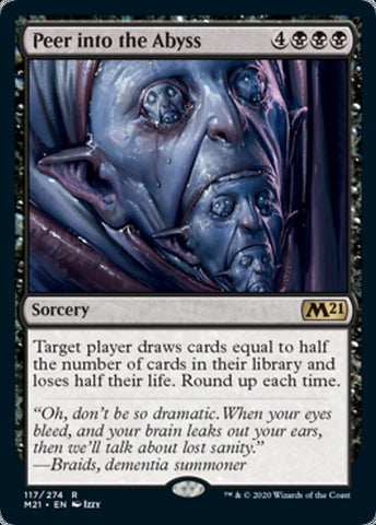Peer Into the Abyss [Core Set 2021] - TCG Master