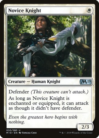 Novice Knight [Core Set 2019] - TCG Master