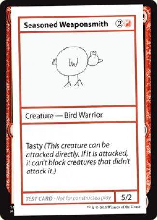 Seasoned Weaponsmith (2021 Edition) [Mystery Booster Playtest Cards]