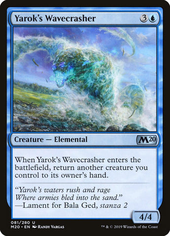 Yarok's Wavecrasher [Core Set 2020] - TCG Master
