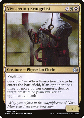 Vivisection Evangelist [Phyrexia: All Will Be One]