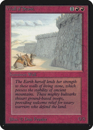 Wall of Stone [Limited Edition Alpha] - TCG Master