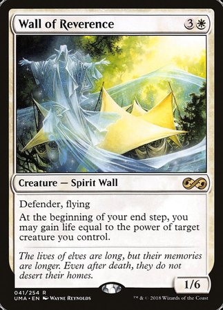 Wall of Reverence [Ultimate Masters] - TCG Master