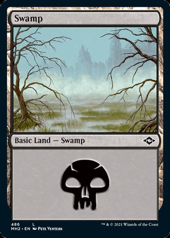 Swamp (486) (Foil Etched) [Modern Horizons 2]