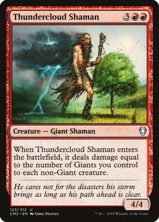 Thundercloud Shaman [Commander Anthology Volume II] - TCG Master