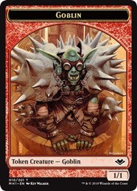 Goblin (010) // Construct (017) Double-sided Token [Modern Horizons Tokens]