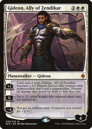 Gideon, Ally of Zendikar [Battle for Zendikar] - TCG Master