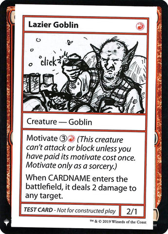 Lazier Goblin [Mystery Booster Playtest Cards] - TCG Master