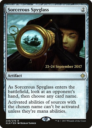Sorcerous Spyglass [Ixalan Promos] - TCG Master