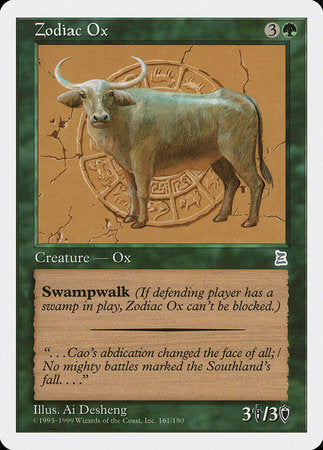Zodiac Ox [Portal Three Kingdoms] - TCG Master