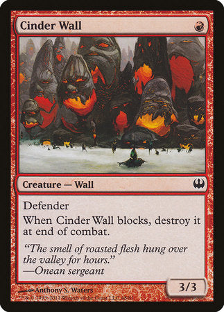 Cinder Wall [Duel Decks: Knights vs. Dragons] - TCG Master