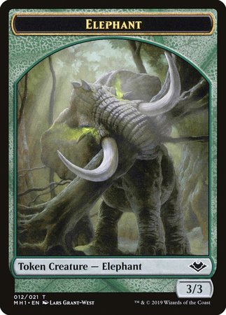 Elephant Token (012) [Modern Horizons Tokens] - TCG Master