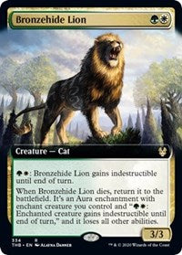 Bronzehide Lion (Extended Art) [Theros Beyond Death] - TCG Master