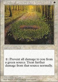 Circle of Protection: Green [Fifth Edition] - TCG Master
