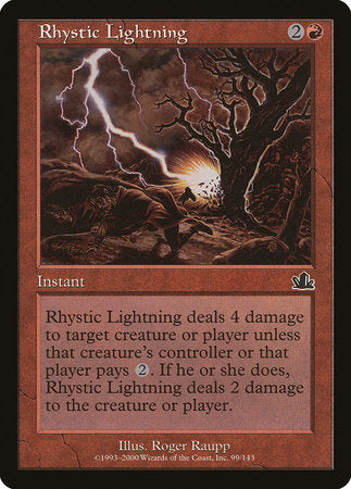 Rhystic Lightning [Prophecy] - TCG Master