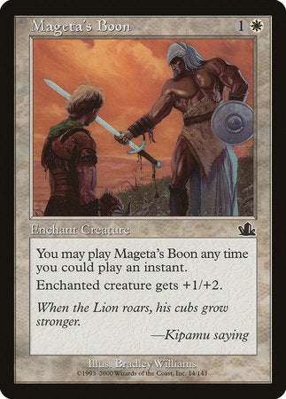 Mageta's Boon [Prophecy] - TCG Master