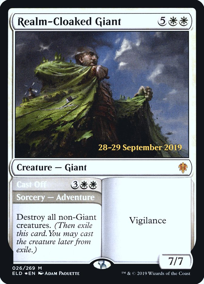 Realm-Cloaked Giant // Cast Off  [Throne of Eldraine Prerelease Promos] - TCG Master