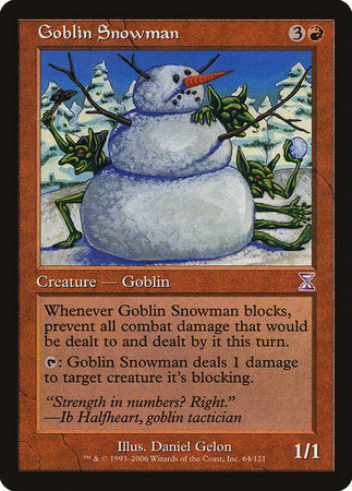 Goblin Snowman [Time Spiral Timeshifted] - TCG Master