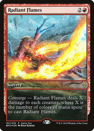 Radiant Flames [Battle for Zendikar Promos] - TCG Master