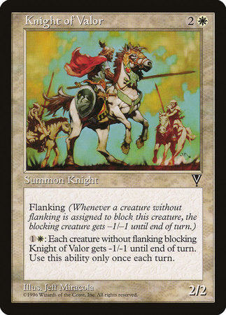 Knight of Valor [Visions] - TCG Master