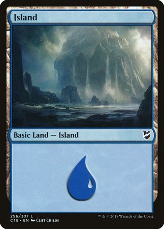 Island (296) [Commander 2018] - TCG Master