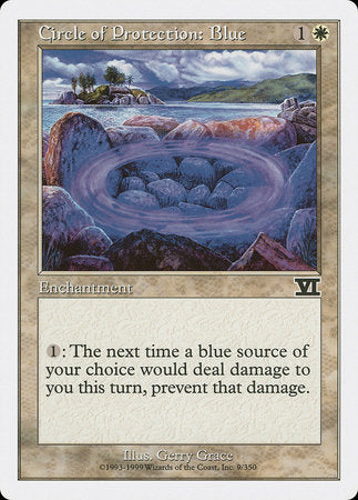 Circle of Protection: Blue [Classic Sixth Edition] - TCG Master