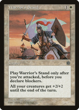 Warrior's Stand [Portal Second Age] - TCG Master
