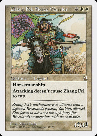Zhang Fei, Fierce Warrior [Portal Three Kingdoms] - TCG Master