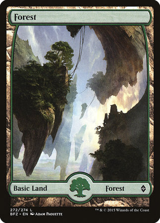 Forest (272) - Full Art [Battle for Zendikar] - TCG Master
