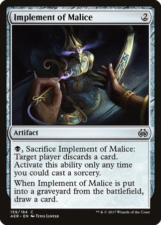 Implement of Malice [Aether Revolt] - TCG Master