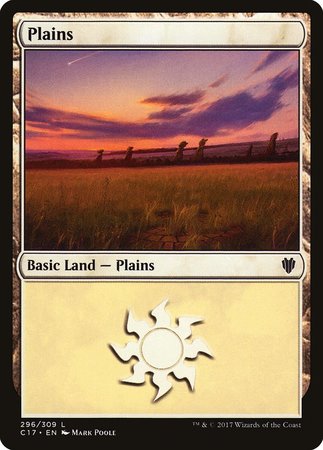 Plains (296) [Commander 2017] - TCG Master