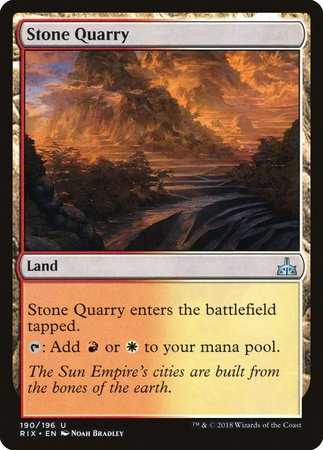 Stone Quarry [Rivals of Ixalan] - TCG Master