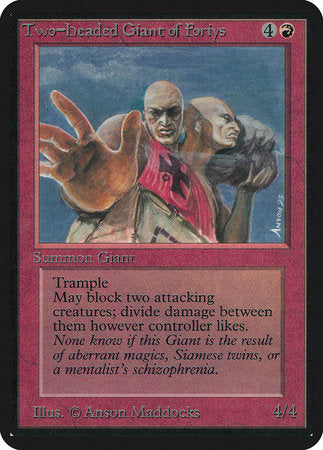 Two-Headed Giant of Foriys [Limited Edition Alpha] - TCG Master