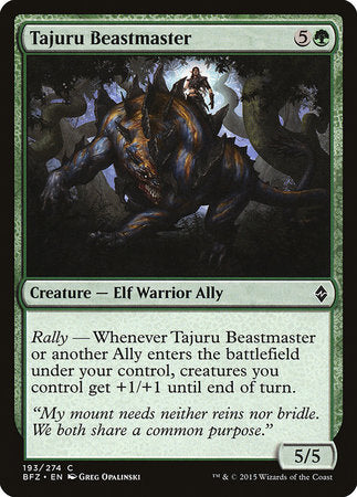 Tajuru Beastmaster [Battle for Zendikar] - TCG Master