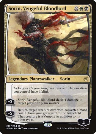 Sorin, Vengeful Bloodlord [War of the Spark] - TCG Master