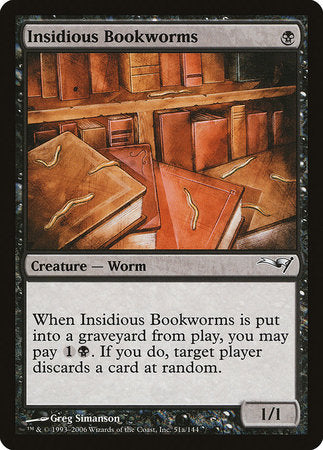 Insidious Bookworms (Version 2) [Coldsnap Theme Decks] - TCG Master
