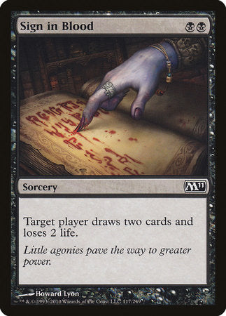 Sign in Blood [Magic 2011] - TCG Master