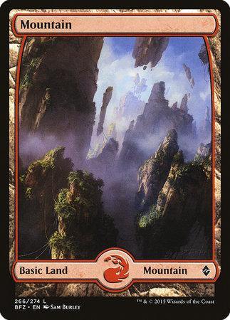 Mountain (266) - Full Art [Battle for Zendikar] - TCG Master