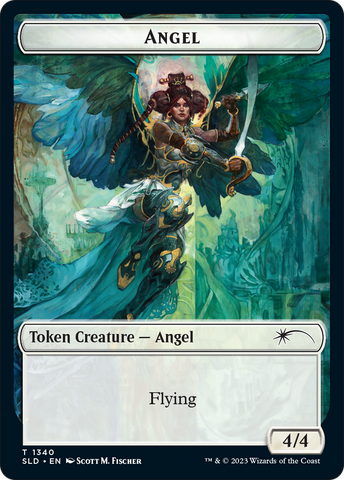 Angel (SLD) // Soldier (GRN) Double-Sided Token [Secret Lair: Angels Tokens]