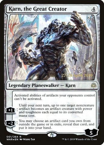 Karn, the Great Creator  [War of the Spark Prerelease Promos] - TCG Master