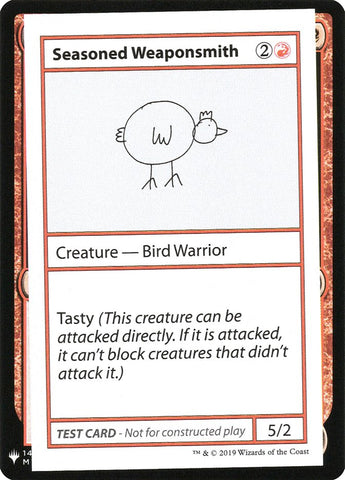 Seasoned Weaponsmith [Mystery Booster Playtest Cards] - TCG Master
