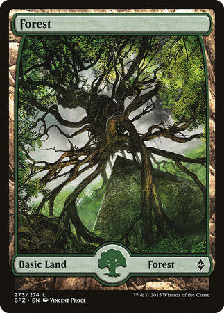 Forest (273) - Full Art [Battle for Zendikar] - TCG Master