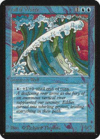 Wall of Water [Limited Edition Alpha] - TCG Master