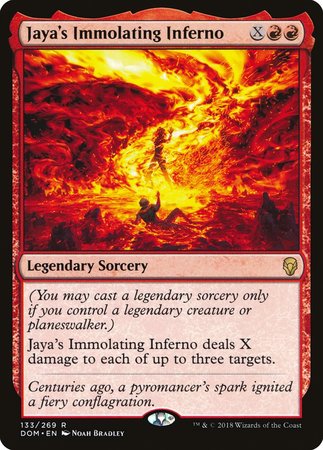 Jaya's Immolating Inferno [Dominaria] - TCG Master