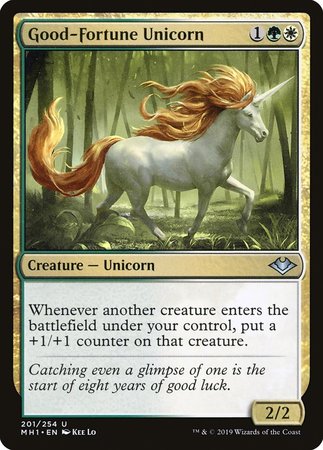 Good-Fortune Unicorn [Modern Horizons] - TCG Master