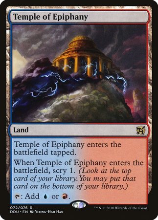 Temple of Epiphany [Duel Decks: Elves vs. Inventors] - TCG Master
