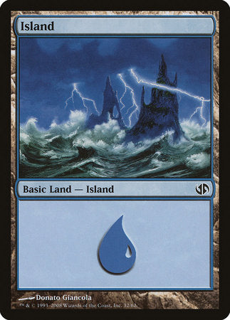 Island (32) [Duel Decks: Jace vs. Chandra] - TCG Master