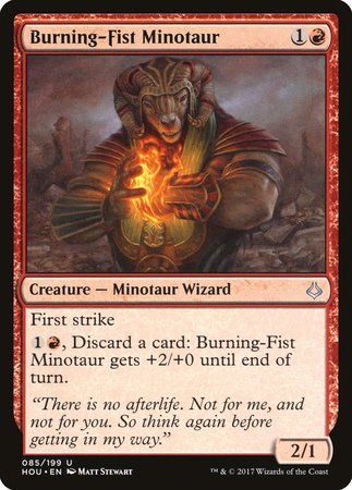 Burning-Fist Minotaur [Hour of Devastation] - TCG Master