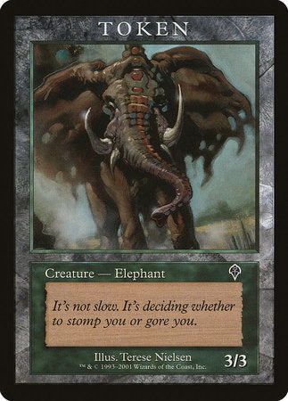 Elephant Token (Invasion) [Magic Player Rewards 2001] - TCG Master