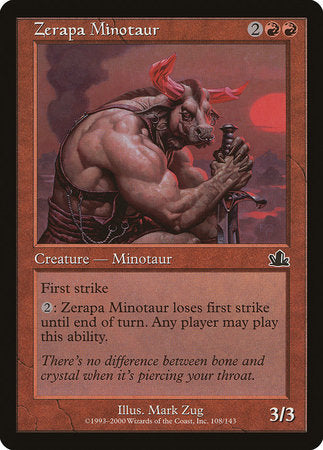 Zerapa Minotaur [Prophecy] - TCG Master